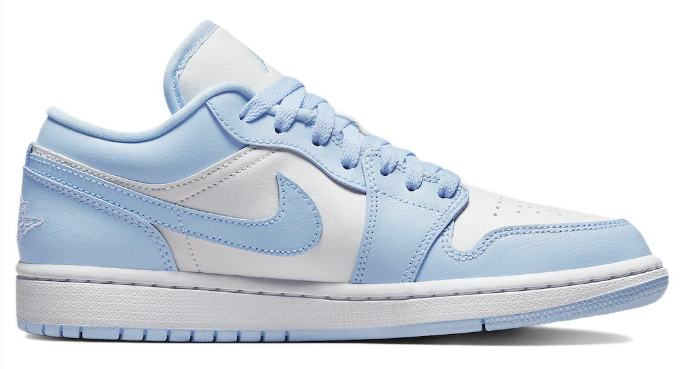 (WMNS) Air Jordan 1 Low 'Ice Blue' Women's Sneakers – DC0774-141