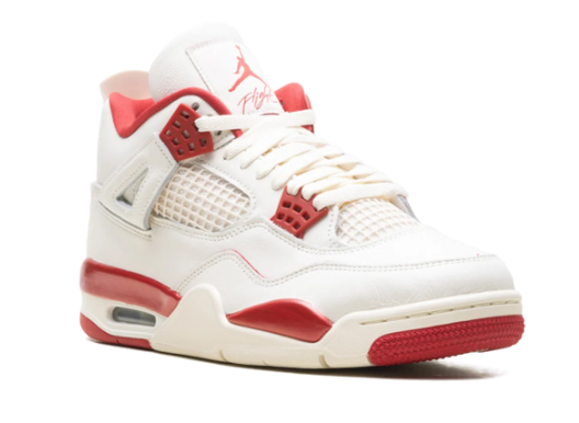Air Jordan 4 WMNS 'Valentine's Day' HV0823-108 | Pale Ivory & Red