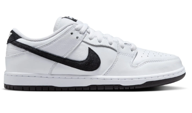Nike SB Dunk Low Pro 'White/Black/White' Skateboarding Shoe