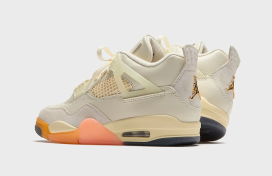 Jordan WMNS Air Jordan 4 Retro - Coconut Milk / Metallic Gold / Muslin / Bright Mango / Sundial / Black