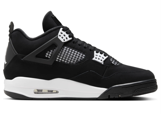 Air Jordan 4 Retro 'White Thunder' FQ8138-001 | Black & White Sneakers