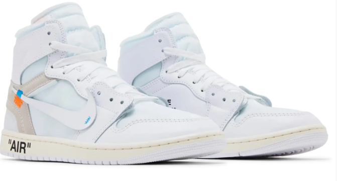 Air Jordan 1 Retro High OG x Off-White 'Alaska' – AA3834-100