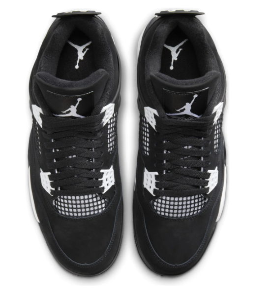 Air Jordan 4 Retro 'White Thunder' FQ8138-001 | Black & White Sneakers