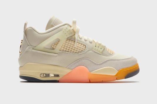 Jordan WMNS Air Jordan 4 Retro - Coconut Milk / Metallic Gold / Muslin / Bright Mango / Sundial / Black
