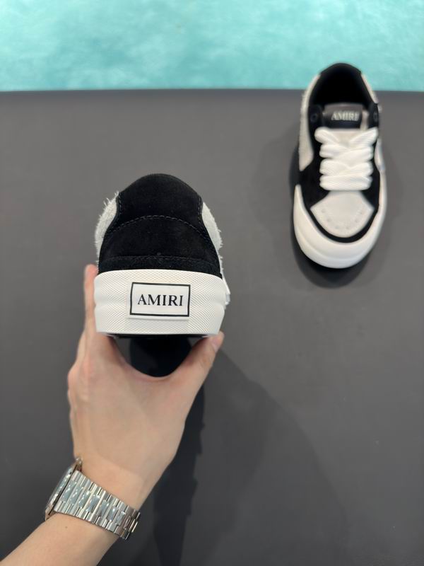 AMIRI Black & White Star Low-Top Sneakers