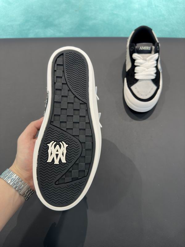 AMIRI Black & White Star Low-Top Sneakers