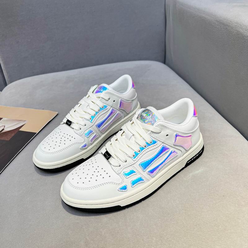 AMIRI HNW0308 Iridescent Skel Top Low-Top Sneakers