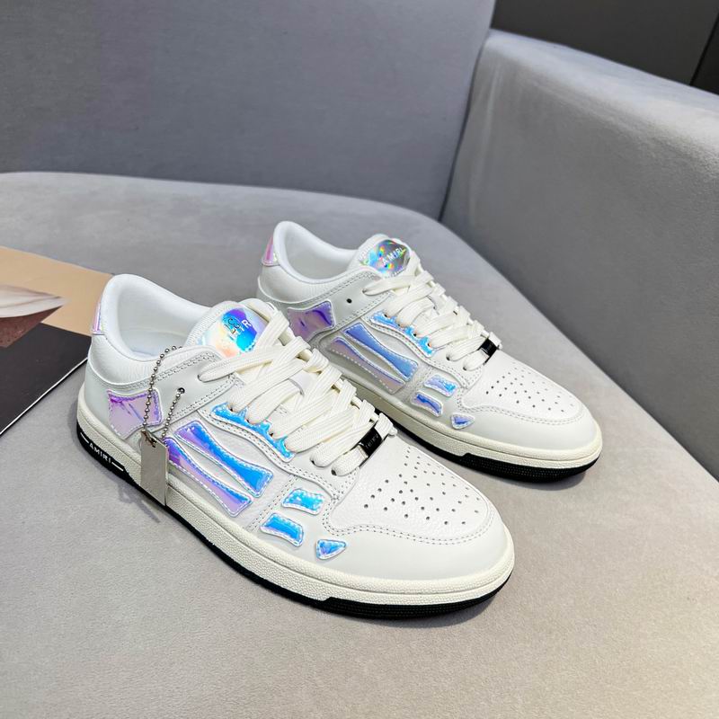 AMIRI HNW0308 Iridescent Skel Top Low-Top Sneakers