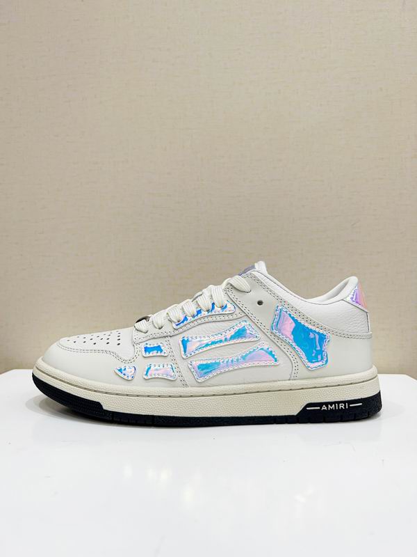 AMIRI HNW0308 Iridescent Skel Top Low-Top Sneakers