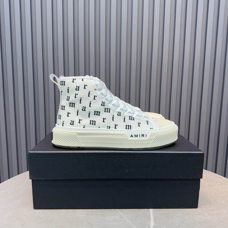 AMIRI Black Logo-Panel Lace-Up Sneakers