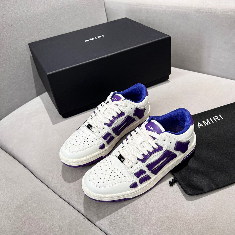 AMIRI Skel Top Low Sneaker – White / Purple