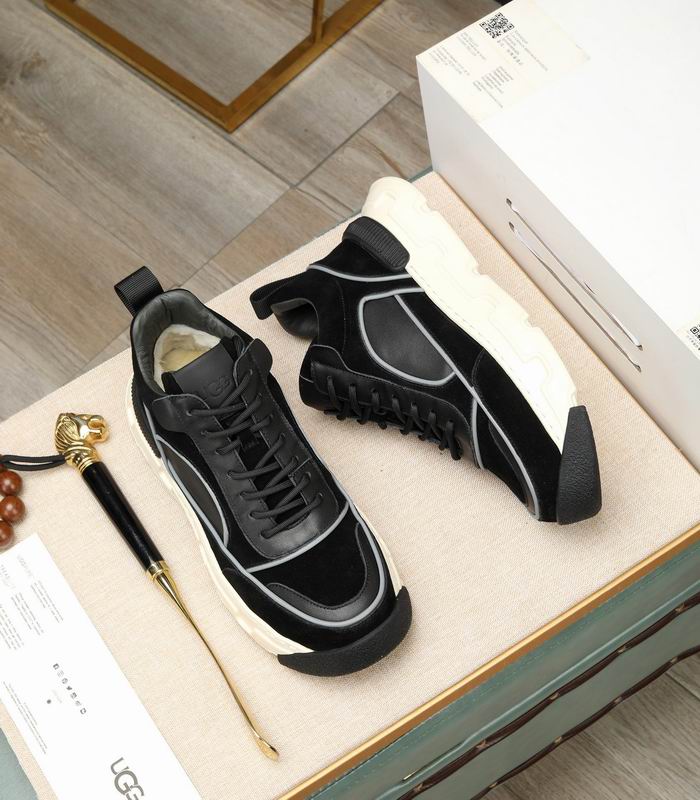 Black Suede & Leather Moc-Toe Platform Boot