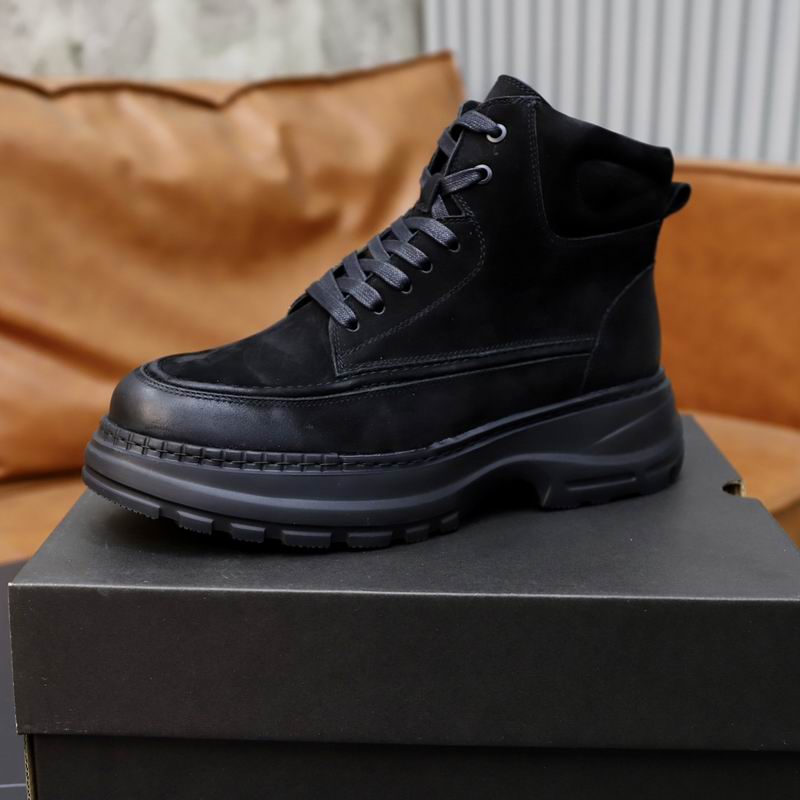 UGG Black Moc-Toe Platform Work Boot