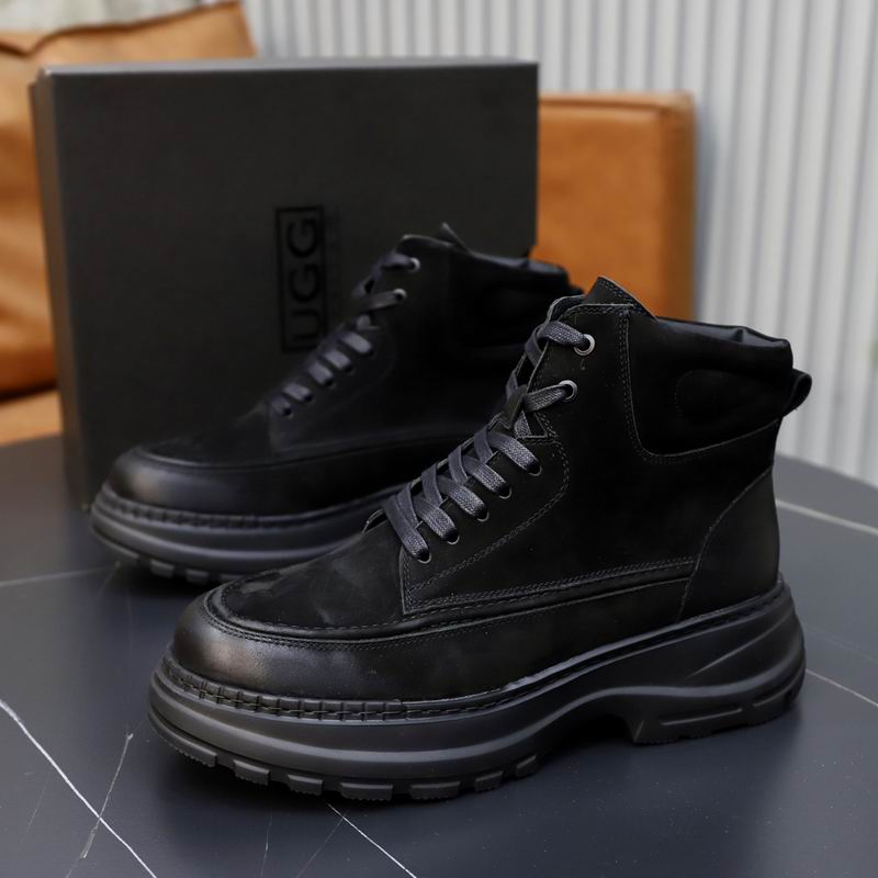 UGG Black Moc-Toe Platform Work Boot