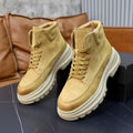 UGG Wheat Nubuck Shearling-Lined High-Top Boot