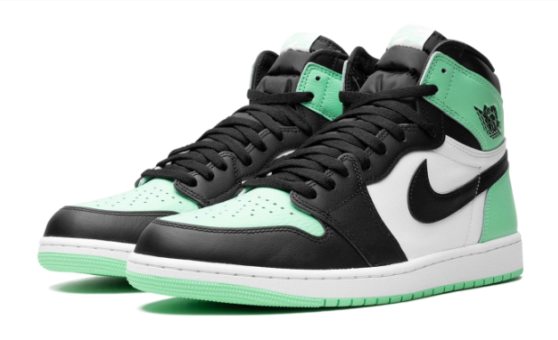 Air Jordan 1 Retro High OG 'Green Glow' Men's Sneakers – DZ5485-130