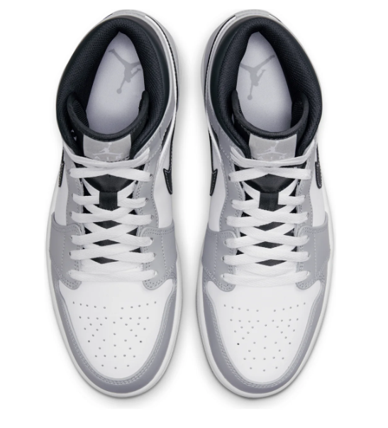 Air Jordan 1 Mid 'Light Smoke Grey' Sneakers – 554724-078