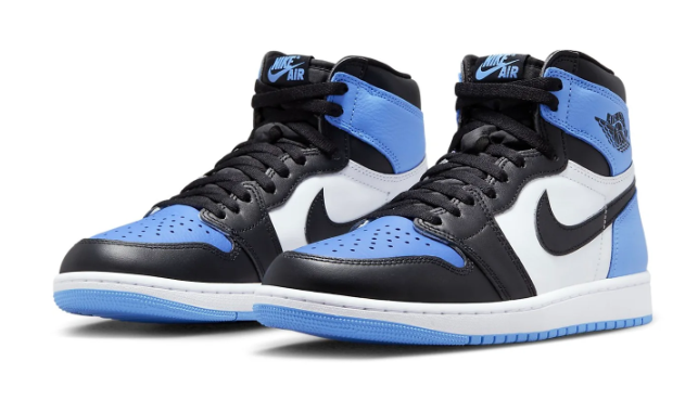 Air Jordan 1 Retro High OG 'UNC Toe' Men's Sneakers – DZ5485-400