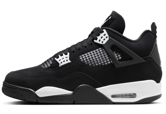 Air Jordan 4 Retro 'White Thunder' FQ8138-001 | Black & White Sneakers