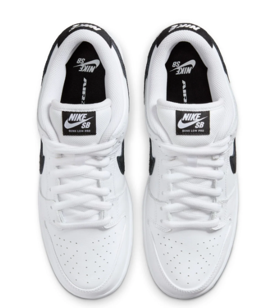 Nike SB Dunk Low Pro 'White/Black/White' Skateboarding Shoe