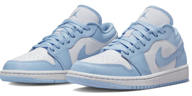 (WMNS) Air Jordan 1 Low 'Ice Blue' Women's Sneakers – DC0774-141