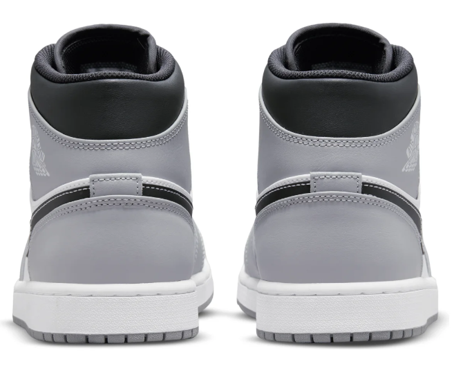 Air Jordan 1 Mid 'Light Smoke Grey' Sneakers – 554724-078