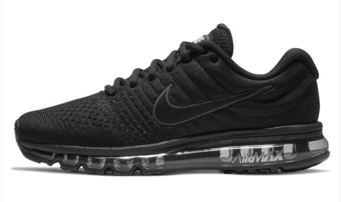 Nike Air Max 2017 'Triple Black' Running Shoe